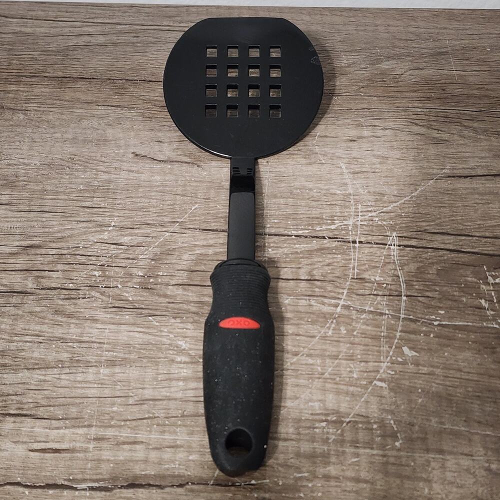 OXO Soft Works Slotted Spatula Turner Flipper Grip Handle Black